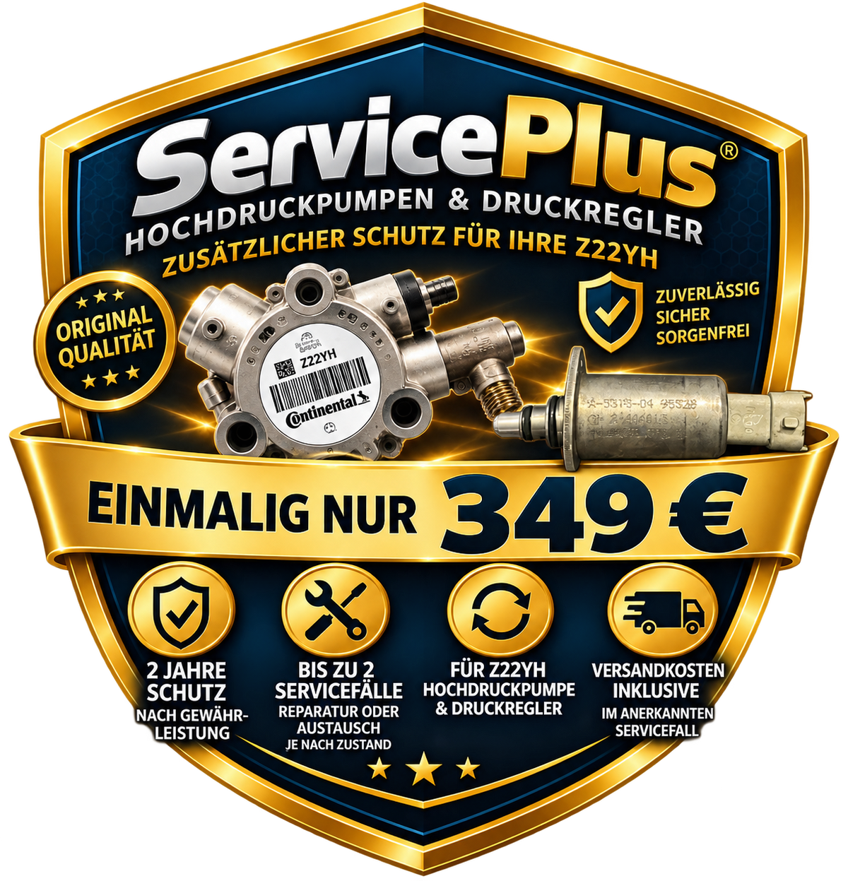 ♻️ServicePlus 2 Jahre | Opel Hochdruckpumpe & Druckregler Z22YH